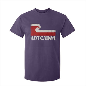 Aotearoa New Zealand Vintage Maori Flag Tino Rangatiratanga T Shirt For Kid