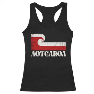 Aotearoa New Zealand Vintage Maori Flag Tino Rangatiratanga Racerback Tank Top