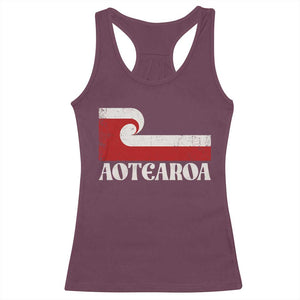 Aotearoa New Zealand Vintage Maori Flag Tino Rangatiratanga Racerback Tank Top