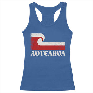 Aotearoa New Zealand Vintage Maori Flag Tino Rangatiratanga Racerback Tank Top