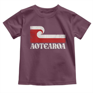 Aotearoa New Zealand Vintage Maori Flag Tino Rangatiratanga Toddler T Shirt
