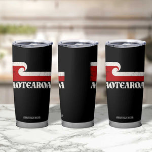 Aotearoa New Zealand Vintage Maori Flag Tino Rangatiratanga Tumbler Cup TS11 Print Your Wear