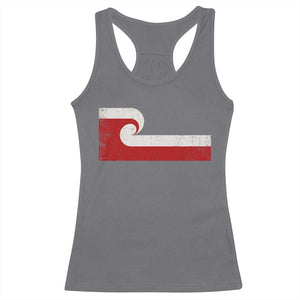 Maori Flag Tino Rangatiratanga Racerback Tank Top Polynesian Heritage New Zealand Pride