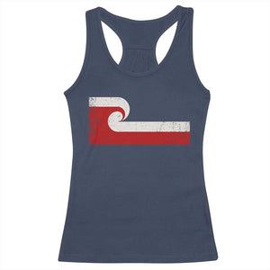 Maori Flag Tino Rangatiratanga Racerback Tank Top Polynesian Heritage New Zealand Pride