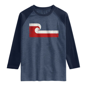 Maori Flag Tino Rangatiratanga Raglan Shirt Polynesian Heritage New Zealand Pride