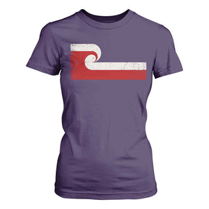 Maori Flag Tino Rangatiratanga T Shirt For Women Polynesian Heritage New Zealand Pride
