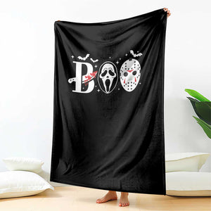 Halloween Throw Blanket Boo Horror Murderer Masks Bat Spooky Season TS11 Print Your Wear
