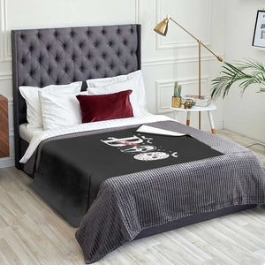 Halloween Throw Blanket Boo Horror Murderer Masks Bat Spooky Season TS11 Print Your Wear