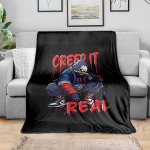 Halloween Throw Blanket Creep It Real Horror Murderer Spooky Season TS11 Print Your Wear