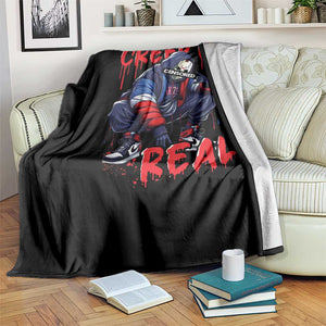 Halloween Throw Blanket Creep It Real Horror Murderer Spooky Season TS11 Print Your Wear