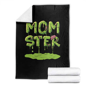 Funny Halloween Couple Throw Blanket Momster Monster Couple Matching TS11 Black Print Your Wear