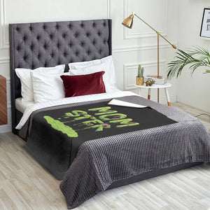 Funny Halloween Couple Throw Blanket Momster Monster Couple Matching TS11 Print Your Wear