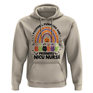 NICU Nurse Halloween Hoodie Pacifiers Pumpkins And Preemies Baby Rainbow Bat TS11 Sand Print Your Wear