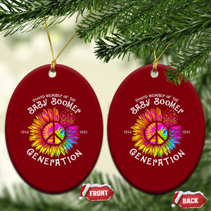 Proud Member Of The Baby Boomer Generation Ceramic Ornament Hippie Sunflower TS11 Print Your Wear