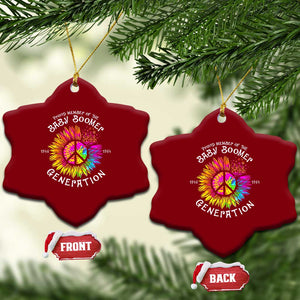 Proud Member Of The Baby Boomer Generation Ceramic Ornament Hippie Sunflower TS11 Print Your Wear