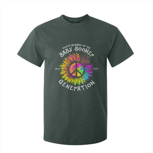 Proud Member Of The Baby Boomer Generation T Shirt For Kid Hippie Sunflower TS11 Dark Forest Green Print Your Wear