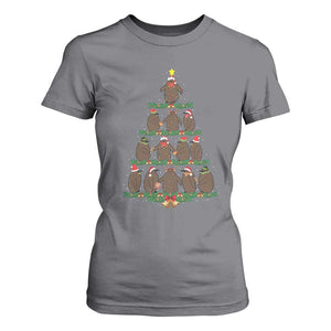 Funny Pesto Christmas Penguin Christmas Tree T Shirt For Women TS11 Charcoal Print Your Wear