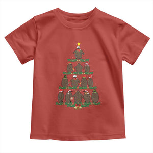 Funny Pesto Christmas Penguin Christmas Tree Toddler T Shirt TS11 Red Print Your Wear