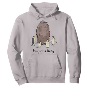 Funny Pesto The Penguin Hoodie I'm Just A Baby Meme TS11 Ice Gray Print Your Wear