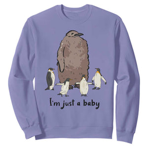 Funny Pesto The Penguin Sweatshirt I'm Just A Baby Meme TS11 Violet Print Your Wear