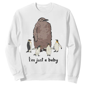 Funny Pesto The Penguin Sweatshirt I'm Just A Baby Meme TS11 White Print Your Wear