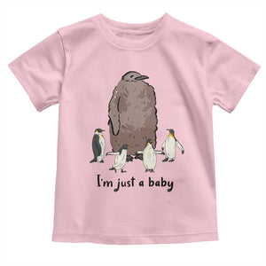 Funny Pesto The Penguin Toddler T Shirt I'm Just A Baby Meme TS11 Light Pink Print Your Wear