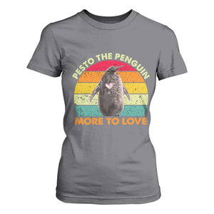 Pesto The Penguin T Shirt For Women More To Love Vintage Sunset Retro TS11 Charcoal Print Your Wear