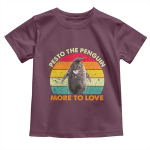 Pesto The Penguin Toddler T Shirt More To Love Vintage Sunset Retro TS11 Maroon Print Your Wear