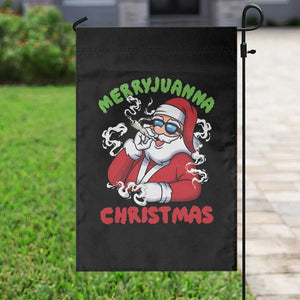 Funny Christmas Weed Garden Flag Merryjuanna Christmas Santa Xmas TS11 Print Your Wear