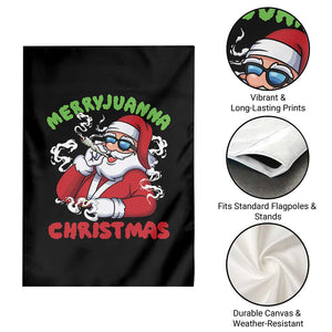 Funny Christmas Weed Garden Flag Merryjuanna Christmas Santa Xmas TS11 Print Your Wear