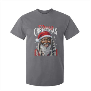 Merry Christmas Dreadlocks Black Santa T Shirt For Kid TS11 Charcoal Print Your Wear