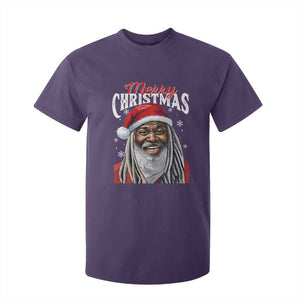 Merry Christmas Dreadlocks Black Santa T Shirt For Kid TS11 Purple Print Your Wear