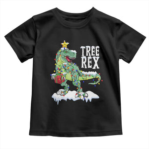Funny Christmas T-Rex Baby Shirt Tree Rex Dinosaur Xmas Tree TS11 Black Print Your Wear
