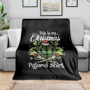 Funny Weed Christmas Throw Blanket This Is My Christmas Pajama Shirt TS11 Print Your Wear