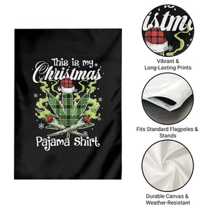Funny Weed Christmas Garden Flag This Is My Christmas Pajama Shirt TS11 Print Your Wear