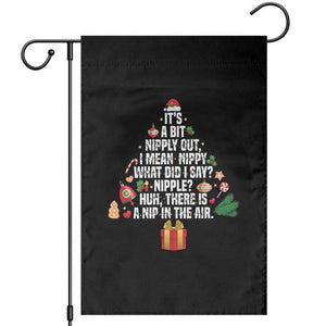 Funny Christmas Movie Garden Flag Its A Bit Nipply Out Nipply Out Xmas Vacation Holiday TS11 Black Print Your Wear