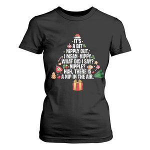 Funny Christmas Movie T Shirt For Women Its A Bit Nipply Out Nipply Out Xmas Vacation Holiday TS11 Black Print Your Wear
