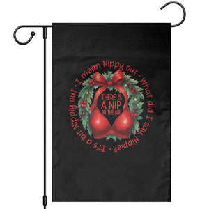 Funny Christmas Movie Garden Flag Its A Bit Nipply Out I Mean Nippy Out What Did I Say Nipple TS11 Black Print Your Wear