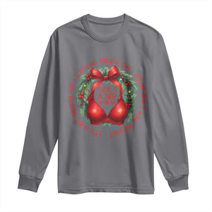 Funny Christmas Movie Long Sleeve Shirt Its A Bit Nipply Out I Mean Nippy Out What Did I Say Nipple TS11 Charcoal Print Your Wear