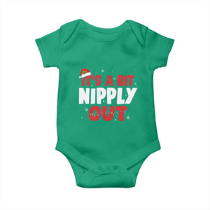 Funny Christmas Movie Baby Onesie It's A Bit Nipply Out Xmas Vacation Holiday TS11 Irish Green Print Your Wear