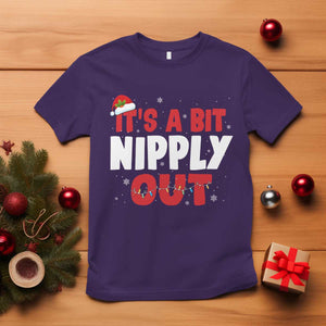 Funny Christmas Movie T Shirt It's A Bit Nipply Out Xmas Vacation Holiday TS11 Purple Print Your Wear