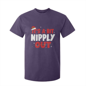 Funny Christmas Movie T Shirt For Kid It's A Bit Nipply Out Xmas Vacation Holiday TS11 Purple Print Your Wear