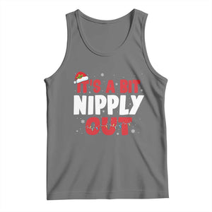 Funny Christmas Movie Tank Top It's A Bit Nipply Out Xmas Vacation Holiday TS11 Black Heather Print Your Wear