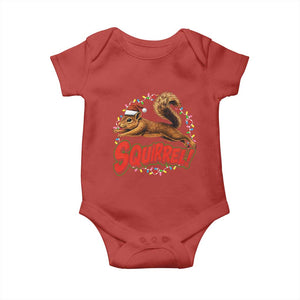 Funny Christmas Squirrel Baby Onesie Xmas Vacation Holiday Movie TS11 Red Print Your Wear
