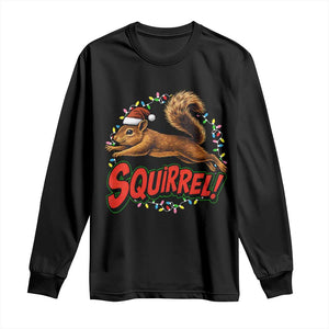 Funny Christmas Squirrel Long Sleeve Shirt Xmas Vacation Holiday Movie TS11 Black Print Your Wear