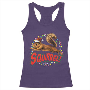 Funny Christmas Squirrel Racerback Tank Top Xmas Vacation Holiday Movie TS11 Purple Print Your Wear