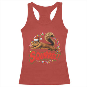 Funny Christmas Squirrel Racerback Tank Top Xmas Vacation Holiday Movie TS11 Red Print Your Wear
