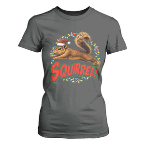 Funny Christmas Squirrel T Shirt For Women Xmas Vacation Holiday Movie TS11 Dark Heather Print Your Wear