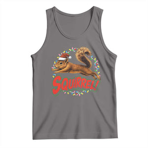 Funny Christmas Squirrel Tank Top Xmas Vacation Holiday Movie TS11 Deep Heather Print Your Wear