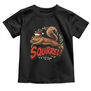 Funny Christmas Squirrel Toddler T Shirt Xmas Vacation Holiday Movie TS11 Black Print Your Wear